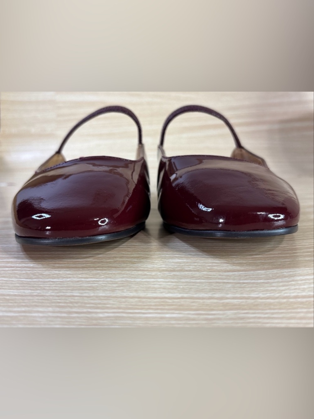 Madewell Burgundy Patent Leather Mary Jane Flats Womens Slip On - Picture 5 of 7